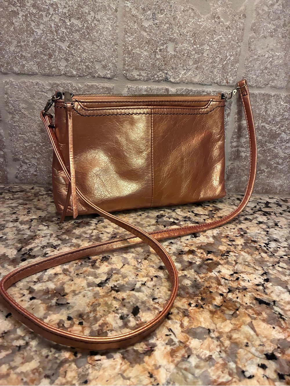 Hobo Cadence 4 in 1 Gold Metallic Leather Bag